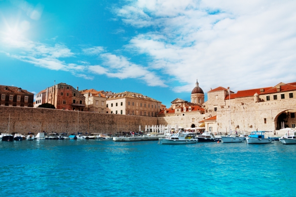 Portul din Dubrovnik, Croatia